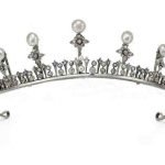 Handmade Tiaras 17.7 Carat Rose Cut Diamond & Pearl 30.6 Gms 925 Sterling Silver