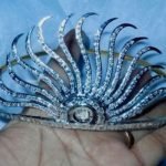 Wedding Tiaras 7 Carat Rose Cut Diamond 40.5 Gms 925 Sterling Silver