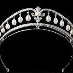 Pearl Crown 26.34 Carat Round Brilliant Diamond & Pearl 50.65 Gms 14K Gold