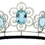 Pearl Crown 55.55 Carat Rose Cut Diamond & Pearl Topaz 86.5 Gms 925 Sterling Silver