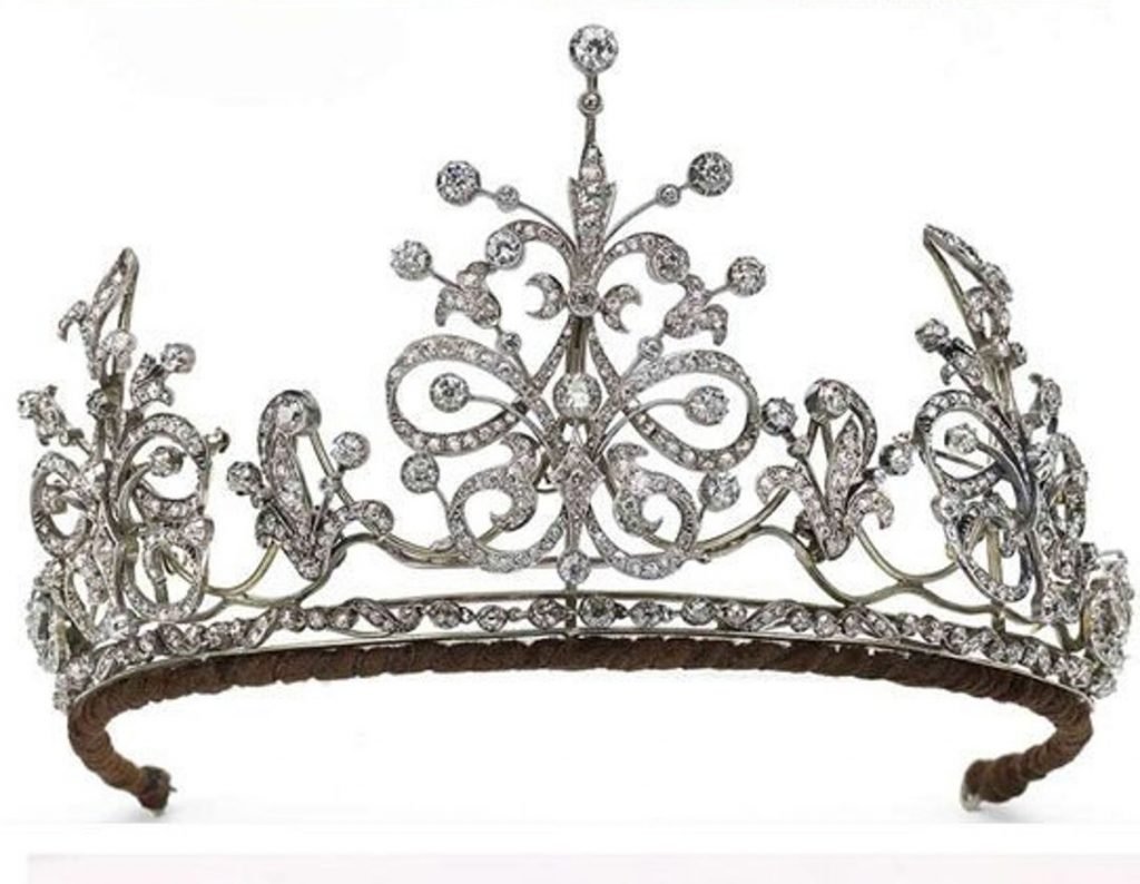 Birthday Crown 18.4 Carat Rose Cut Diamond 75 Gms 925 Sterling Silver