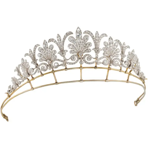 Wedding Tiaras 450 Pcs Cubic Zirconia Diamond 70 Gms 925 Sterling Silver