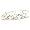 Elegant Pearl & Diamond Floral Convertible Tiara Necklace Set – Sterling Silver Finish (35 Carats)